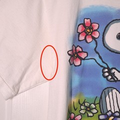 VINTAGE Snoopy: Friends Are The Flowers USED Shirt: DISTRESSED, L, Single Stitch