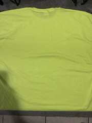 Bosch X Hanes Brand Caveman Logo Hi-Vis Green T-Shirt SZ US 3XL