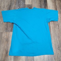 Vintage BVD Blank Selvedge Pocket Shirt Mens Size Large Blue Made In USA 90s
