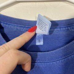 Noah Shirt Mens Small Blue Long Sleeve Pocket Crewneck Tee Made USA Casual