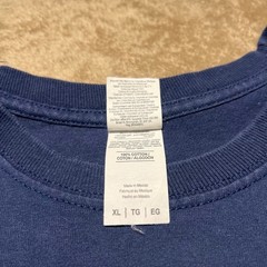 Vintage Earth Day Elephant Graphic T Shirt Mens XL Navy Blue Cotton Nature Tee