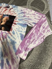 Dumbgood X Beetlejuice Mens Tie Dye Long Sleeve Shirt Maitlands Movie XL