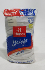 Vintage 1997 Hanes Big Men’s Briefs Underwear White 3 Pack Cotton 3X 50-52