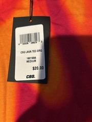 Mens CSG Lava Tye Dye T-Shirt Size M Brand New withTags