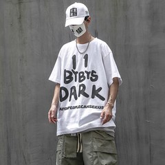 MFCT Men’s Streetwear Tshirt Dark Reflection Spray Paint Urban Short Sleeves Tee