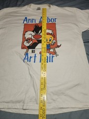 Ann Arbor Michigan 1993 Tweety Bird Art Fair T Shirt USA Vintage Size XL Cartoon