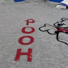 NEW Vintage Disney Winnie the Pooh Plastic Puff Print T-Shirt Size Small NWT