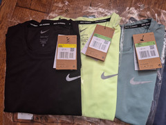 NIKE DRI-FIT MILER UV MENS T-SHIRT FITNESS TRAINING GYM SHORT SLEEVE RUNNING TOP