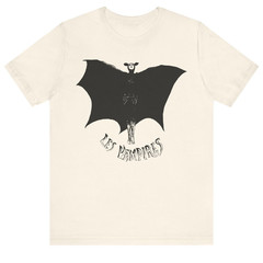 Les Vampires T-shirt Vintage Silent Film Vampyre Crime Movie Classic Unisex Tee