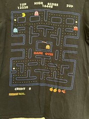 Pac-Man by C-Life Group Graphic T-shirt Black Unisex Sz Small