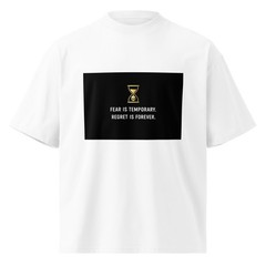 Unisex organic oversized high neck t-shirt