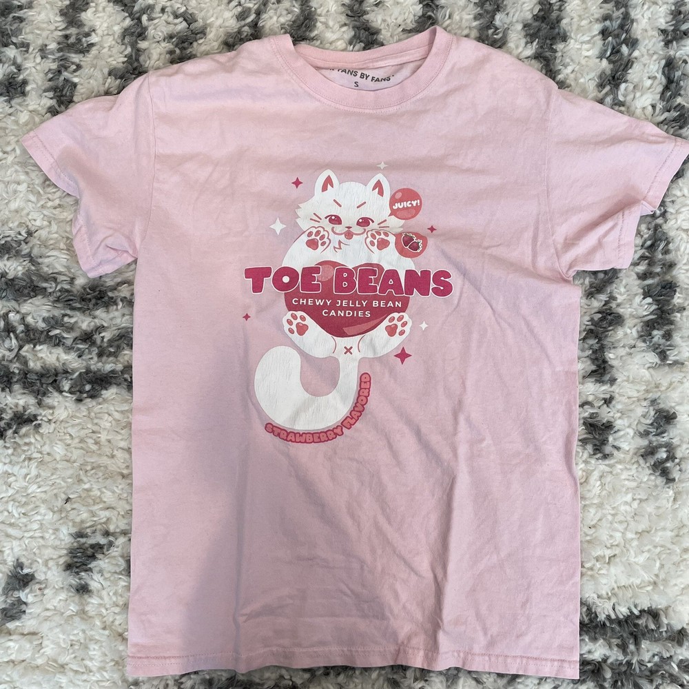 Toe Bean T Shirt Small Pink Chewy Jellybbean Candies Cat Small Stain As Shown