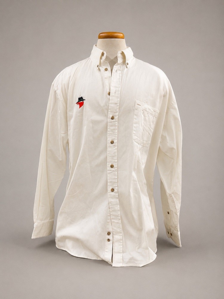Vintage Skoal Bandit Long Sleeve Button Down Shirt 80s Tobacco XL