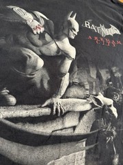 Batman Arkham City Mens SZ L Black T Shirt DC Comics Promo Video Game Superhero