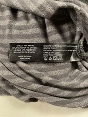 Mountain And Isles Mens Large Long Sleeve Gray Striped Henley Shirt