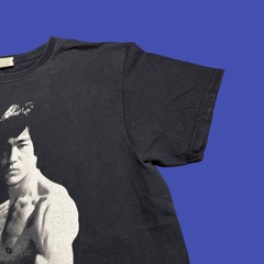 Bruce Lee Photo Portrait T Shirt Medium Black Action Movie Legend Y2K Cotton