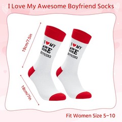 Couples Socks, I Love My Psychotic Girlfriend, Boyfriend Gift, Valentines