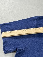 J.Crew Tee Mens Large Blue Cotton Crewneck Short Sleeve Solid Regular Fit Preppy