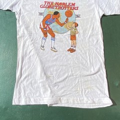 Vintage 80s Harlem Globetrotters T Shirt 1983 Tour USA Basketball Single Stitch