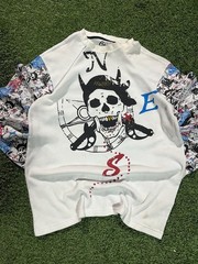 Request Established in 1988 Skull Pirate Graphic Waffle Thermal Long Sleeve Shir