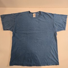 Fruit of the Loom Men’s XL Blue Heavy Cotton Short Sleeve Crew Neck T-Shirt Top