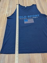 VINTAGE 90s POLO SPORT USA TANK WHITE MENS XL GREAT CONDITION SPOTS