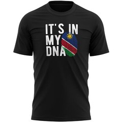 Namibia Flag Mens T Shirt Its In My DNA Fingerprint Tee Football Rugby Supporter