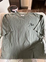 RHUDE classic raglan Short Sleeve T-Shirt Sage Size XL Regular