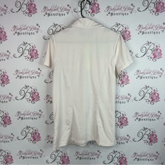 Nike golf tshirt tour performance White and Gray Striped Casual Shirt