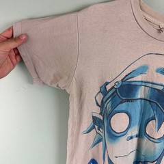 Gorillaz 2011 T Shirt Rare Blue/Gray Band Grunge Skate Men XS Distressed Y2K Vtg