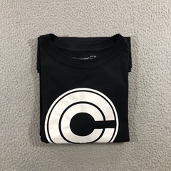 dragon ball Z t shirt mens M black capsule corp. trunks