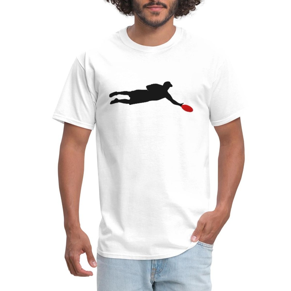 Ultimate Frisbee Player Silhouette Men’s T-Shirt