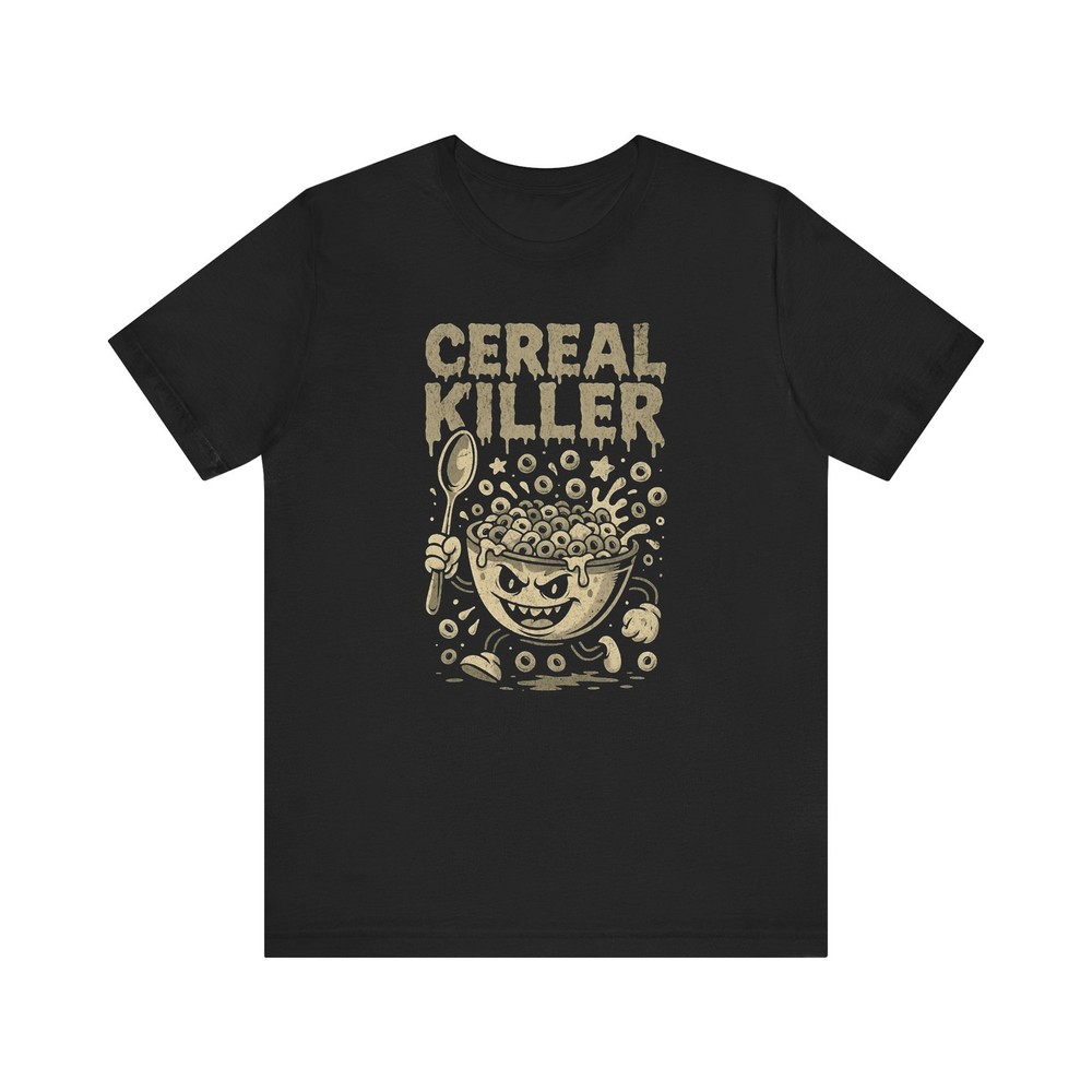 Cereal Killer Shirt, Funny Breakfast Tee, Food Pun Gift, Retro Humor Graphic Tee