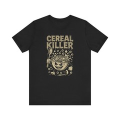Cereal Killer Shirt, Funny Breakfast Tee, Food Pun Gift, Retro Humor Graphic Tee