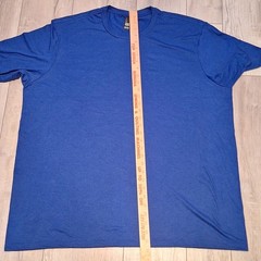 Lot of 4 District 3XL Mens Royal Blue Short Sleeve Perfect Tri Tee T-Shirts