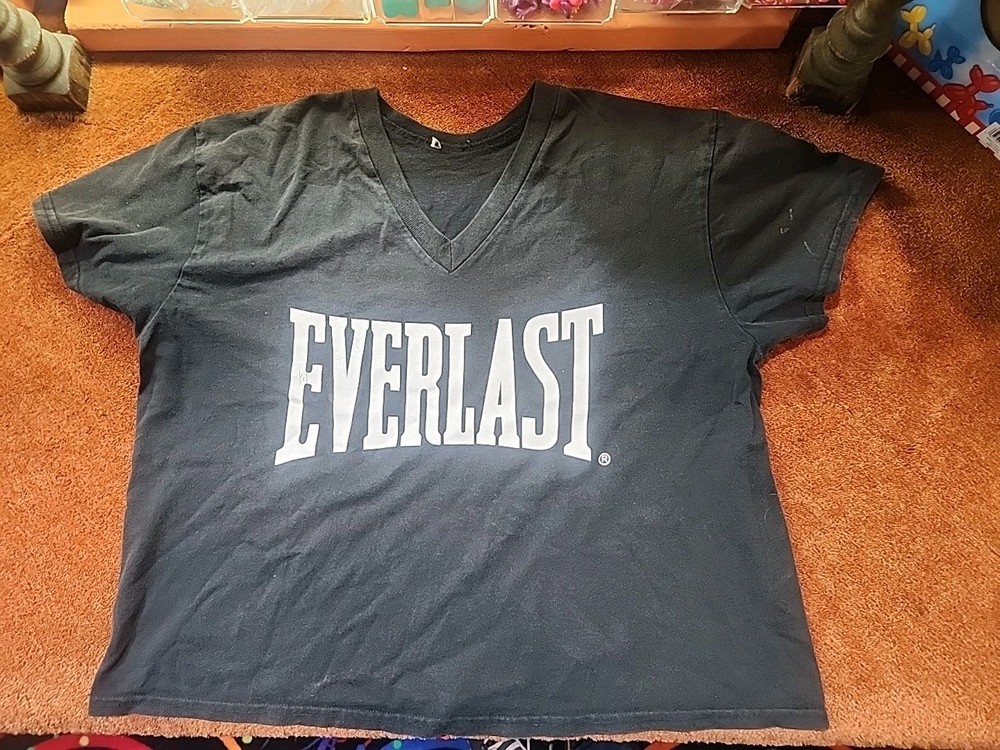 Everlast Vintage T Shirt 1980’s Boxing Clothing Sports Athletics Logo USA Crop