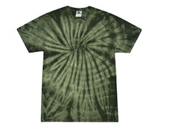 Tie Dye T-Shirts Green Forest Adult S M L XL 2XL 3XL Cotton Colortone