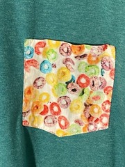 Blade + Blue T Shirt Mens Large Green Pocket Tee Made In USA Cotton Poly Casual