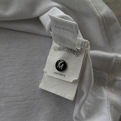 Vintage Chrome Hearts Longsleeve Tee Shirt Distressed Size M White Blue