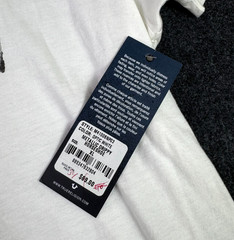 NEW True Religion Mens XL Graphic T-Shirt White Metallic Drippy Horseshoe NWT