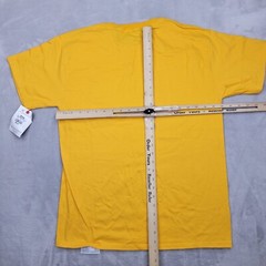 Champion Shirt Mens Medium Basic Team Jersey SS Crewneck Yellow Adult NEW