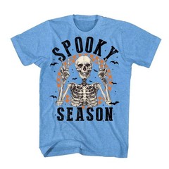 Halloween Shirt Vintage Retro Skeleton Scary Spooky Season Funny Novelty T-Shirt