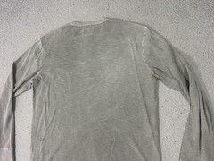 Flint And Tinder Henley Shirt Men XL Gray Waffle Knit Long Sleeve USA Base Layer