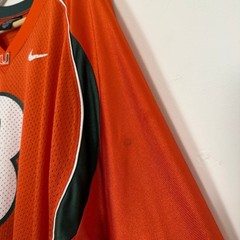 Vintage Y2K Nike Miami Hurricanes Kyle Wright NCAA Football Sports Jersey Orange