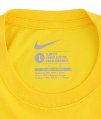 Nike Brasil Soccer Shirt, Mens Slim Fit 547212 Brazilian Football Team T Shirt
