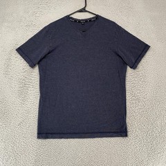 Public Rec Shirt Mens Medium Blue V-Neck Pima Cotton Gym Everyday Soft Tee Top