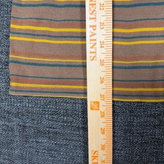 HUF Striped Knit T-Shirt Brown and Yellow Multi Stripe