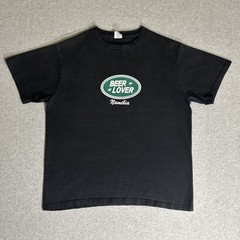 Vintage 90s/Y2K Beer Lover Land Rover Parody Namibia Faded Black Tee Boxy Medium