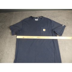 Carhartt Force Mens XL Relaxed Fit Pocket T-Shirt Navy Blue Short Sleeve Work Te