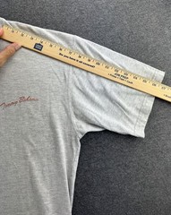 Tommy Bahama Mens Size Medium Gray Graphic T Shirt Island Christmas Naughty Nice